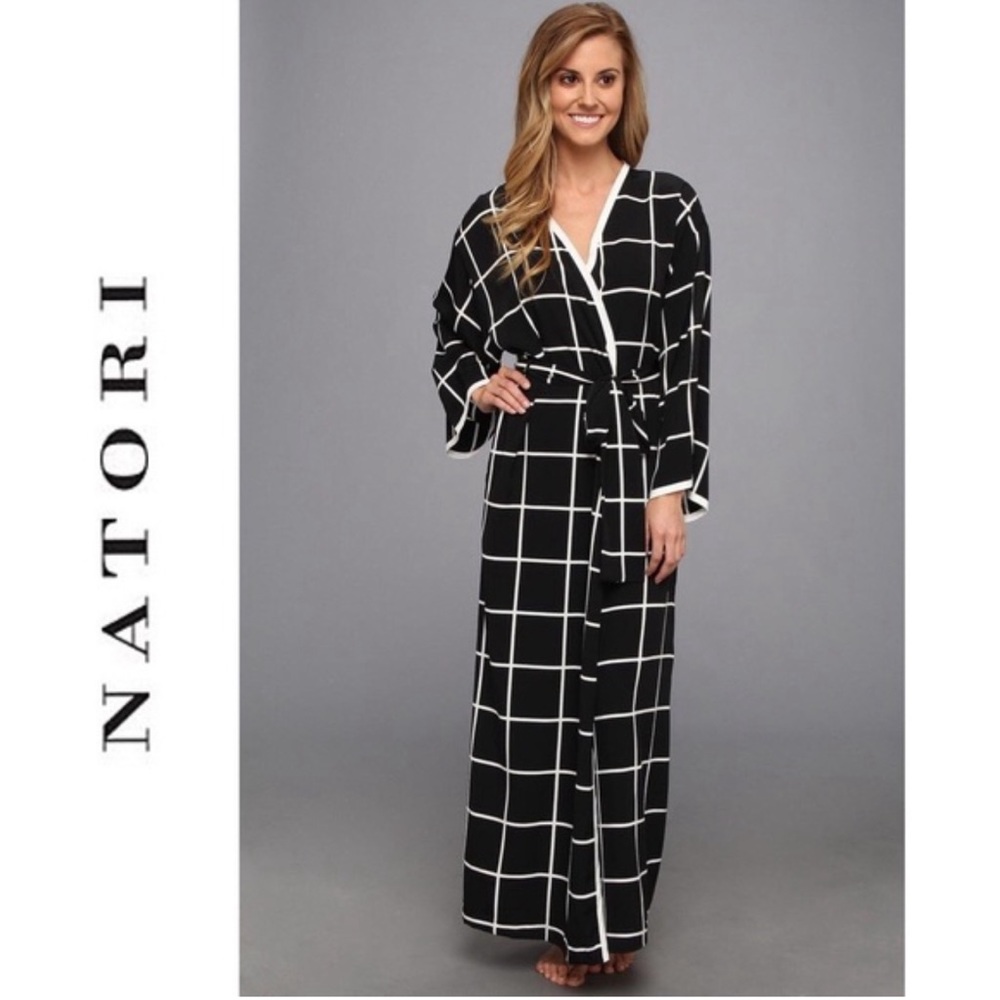 Natori Windowpane Robe (Lg)